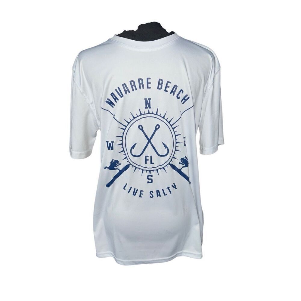 Spicy Tuna Navarre Beach Florida live salty swim sun shirt rash guard small